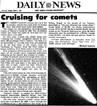 [Daily News - Cruising for Comets]