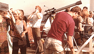 [Eclipse morning on deck]