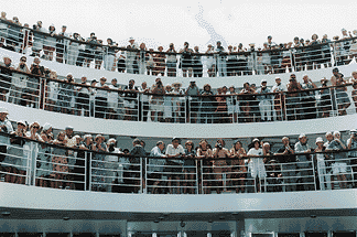 [watching flag raising ceremony