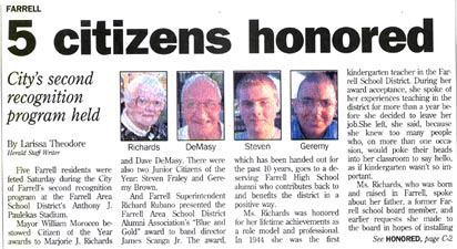 [2003 Farrell Honorees]