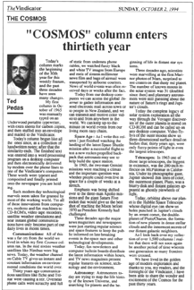 [Article - The Cosmos]