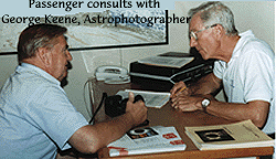 [George Keene with passenger]