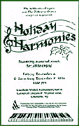 [Program - Holiday Harmonies]