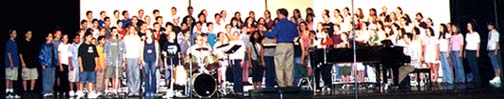 [Tom Pedas with Junior High Honor Choir]