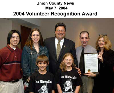 [News Article - Union County Volunteer award]